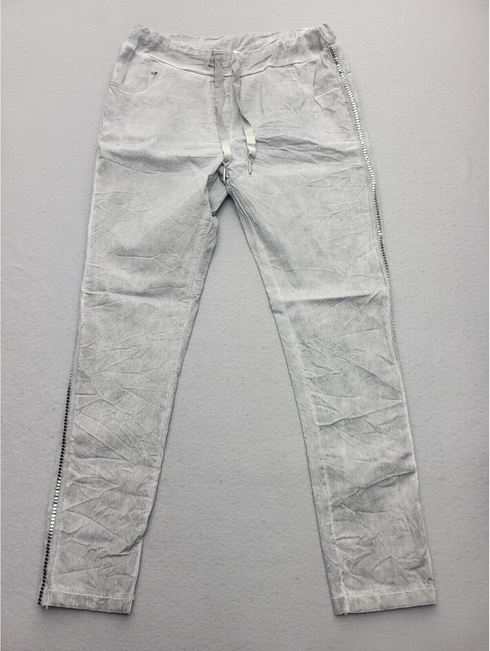 Patchington Women's Pants Medium Gray Mid Rise Jegging Solid Knit Viscose Blend